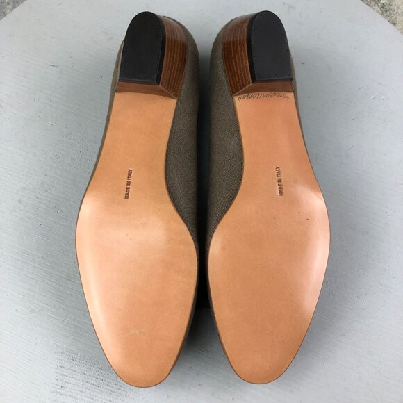 Salvatore Ferragamo Boutique NWOT Women's Size 8.5B Vara Brown Block Heel Pumps - Picture 11 of 16